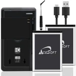 Long Lasting 2X 1370MAH Battery Charger Cable For Alcatel OT-155 OT-890 OT-891. Fixed Price $49.97.