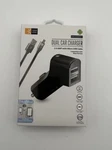 Case Logic Dual Car Charger (2 X Ports, Separate Micro-usb Cable, Black). Fixed Price $9.79.