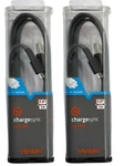 2 Pack Ventev 3 Foot Chargesync Micro-usb Wire Data Cable Universal Tablets Grey. Fixed Price $10.95.