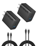 Anker Iphone 16 Charger 20W Usb-c Fast Charging Block 2-PACK + Cables. Fixed Price $23.30.