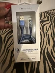 Iessentials 10FT Cable Charger For Iphone, Ipad, Ipod. Fixed Price $15.00.