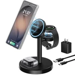 New Box Magnetic Wireless Charger For Samsung, 3 1 Super Fast Charging Sta. Fixed Price $40.49.