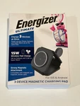 Energizer Ultimate 15W 3-IN-1 Travel Magnetic Wireless Charging Pad Black. Fixed Price $11.01.