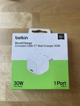 New & Sealed Belkin Boost 30W Usb-c Wall Charger 1 Port. Fixed Price $19.00.