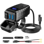Haoquoou Motorcycle Phone Charger,quick 3.0 Dual Usb .... Fixed Price $27.91.