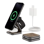 Ku Xiu X40Q Certified 3-IN-1 Wireless Charging Station, Wood Grain (QI2). Fixed Price $102.57.
