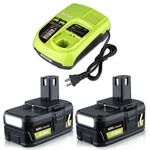 Lumsing P108 18V 6000MAH 2PACK Lithium Replacement For Ryobi Battery And P117B. Fixed Price $130.31.