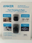 Anker 67W Usb-c 3-PORT & 30W Gan Piq 3.0 Wall Charger Fast Charging Adapter. Fixed Price $29.99.