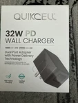 *sealed* Quikcell 32W Dual Port (usb-c & Usb-a) Pd Wall Charger Black. Fixed Price $50.00.