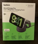 Belkin 2-IN-1 Wireless Charging Dock With Magsafe Charcoal. Fixed Price $74.95.