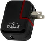 Zipkord Wall For Universal With Usb-a Compatible Chargers Black. Fixed Price $8.99.
