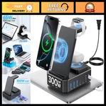 300W Multi-device Charging Station, 10-IN-1 Wireless Charger For Iphone, Iwatch,. Fixed Price $71.99.