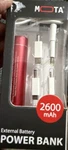 Mota Portable External Power Bank Battery Charger For Cell Phones 2600MAH Red. Fixed Price $9.99.