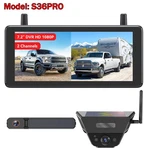 Auto-vox 2X Solar Wireless Backup Camera 7.2" 1080P Monitor Dvr Recording System. Fixed Price $219.99.