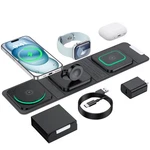 Houego 3 1 Wireless Charger For Iphone, Apple Watch, Airpods - Fast Charging. Fixed Price $86.19.