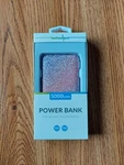 Pink Purple Glitter 5000 Mah Slim Powerbank W/ Dual Usb Port&light Indicator. Fixed Price $5.00.