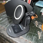 Otter Box 3-IN-1 Charging Station With Magsafe, 15 Black. Used. Fixed Price $50.00.