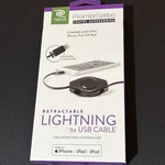 Retrak Premier Retractable Iphone To Usb Cable 3.2FT, Black New. Fixed Price $11.45.