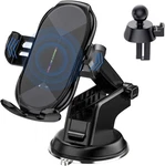 Wireless Car CHARGER,15W Qi Fast Charging Auto-clamping Air Vent Windshield Dash. Fixed Price $42.88.