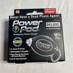 Power Pod Deluxe Keychain Emergency Charger 3+ Hours Of For Iphone. Fixed Price $12.99.