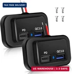 2PCS 12V/24V Rv Outlet 48W, Dual PD3.0 Type-c (usb C) & Quick Charge QC3.0. Fixed Price $24.34.