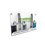 Wall Mounted Cell Phone Charging Station High Speed Cables With 8 Ports Appli.... Fixed Price $190.01.