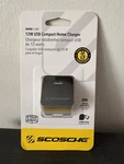Rapid Charging Super Cube Usb-a Scosche Industries 12 Watt 2.4 Amp Wall Charger. Fixed Price $15.00.