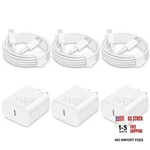 Fast Charger For Iphone 3-PACK, Mfi Certified 20W Usb-c Pd Block With White. Fixed Price $19.43.