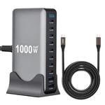 1000W 10-PORT Gan Desktop Charging Station With 240W 6.6 Ft Data Cable Co.... Fixed Price $98.00.