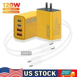 120W Fast Charging Power Adapter Dual Pd + Usb Charger For Android Iphone. Fixed Price $11.99.