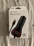 Verizon Black Car Charger For Iphone/ipad/ipod 9 Ft Coiled Cable. Fixed Price $17.00.