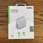 Belkin Boost 40W Dual Wall Fast Charger 2X Usb-c Certified Apple Samsung. Fixed Price $34.98.