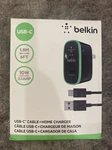 Belkin Usb-c Cable + Home Charger 6FT Long (black). Fixed Price $14.50.