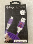Disney Minnie Mouse Charging Cable Type To Usb 3 Ft Purple. Fixed Price $18.99.