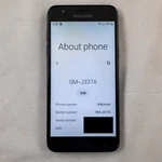 Samsung Galaxy SM-J337A Black Smartphone At&t 16GB Working. Fixed Price $41.95.