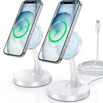 2 Pack Magnetic Wireless Charger Iphone, 15W Fast Mag-safe Stand For .... Fixed Price $47.00.