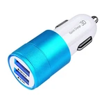 Fivebox Fast Car Charger, Quick 5.4A/30W Dual Usb, Qc 3.0 & 2.4A, 1PACK, Blue. Fixed Price $12.87.