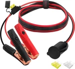 Cuzec 12V/ 24V Extension Cord Plug Socket With Battery Clamp 4FT 1.2M 14 Awg. Fixed Price $14.03.