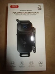 Dco, Folding Screen Touch Rotation Wireless Charger, XO-WX042. Fixed Price $15.00.