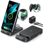 Briteve Wireless Charging Station For Samsung Devices With Alarm Clock, 3 .... Fixed Price $58.44.