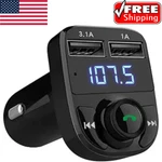 Bluetooth Handsfree Car Charger Fm Transmitter Usb Port MP3 Music Adapter Black.. Fixed Price $26.99.