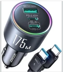 Joyroom 175W Usb Car Charger Fast Charging, 3-PORT Phone PD100W+45. Fixed Price $49.95.