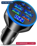 Super Fast Usb Car Phone Charger Adapter 6 In 1 With Voltage Display 25. Fixed Price $36.23.