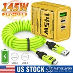 145W Fast Type Wall Charger , 4-IN-1 100W Super Cable For Cell Phone Ipad. Fixed Price $11.99.