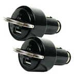 Pack Of Usb Car Charger Adaptor Dual Port 2.1A/1A For Iphone Samsung Gps. Fixed Price $7.49.
