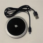 Qi Wireless Charging Pad, 3FT Cable, Black/silver, Universal. Fixed Price $30.00.