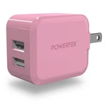 Liquipel Powertek Dual Usb-a Wall Charger, Beveled Edges, Foldable, Pink. Fixed Price $23.25.