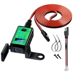Yonhan Motorcycle Phone Charger, Total 60W 6.8A Dual Usb Type Small, Blue. Fixed Price $31.42.