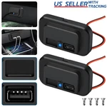 2PCS Dual Usb Port Car Fast Charger Socket Power Outlet Panel Mount Waterproof. Fixed Price $13.08.