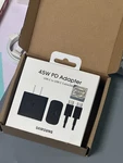 New Samsung Galaxy 45 Watts Usb-c Super Fast Charging Wall Charger + Cable. Fixed Price $7.55.